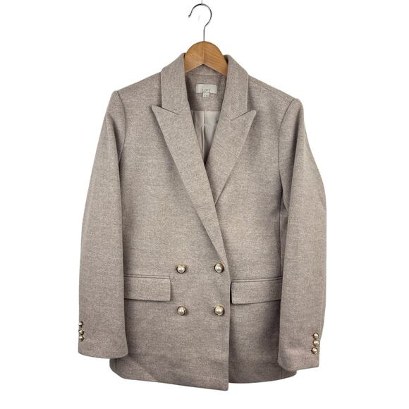 LOFT Brushed Pearl-Button Blazer - Picture 1 of 5